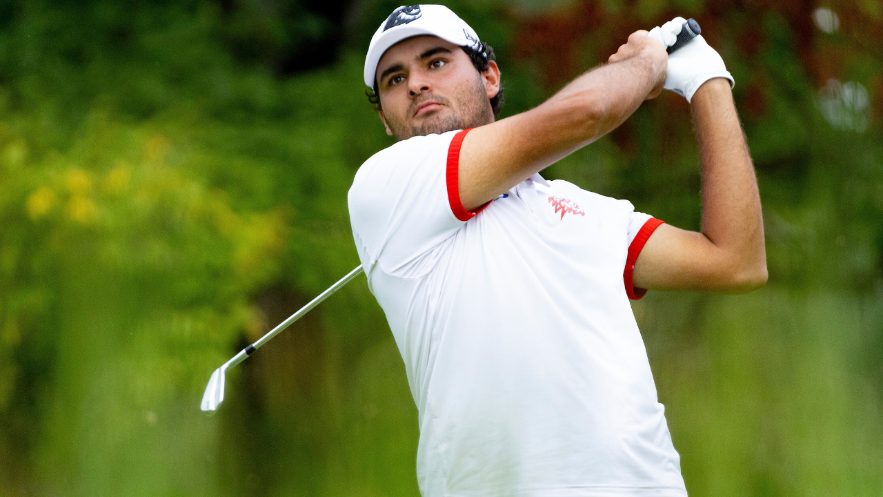 image of Eugenio Chacarra finished at 21-under par to claim the DP World India Championship title.