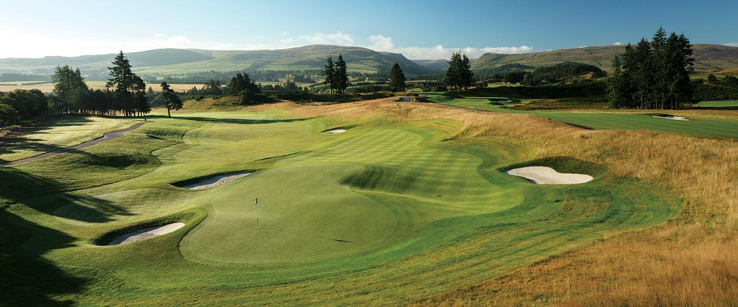 The 18th hole on the PGA Centenary course at Gleneagles