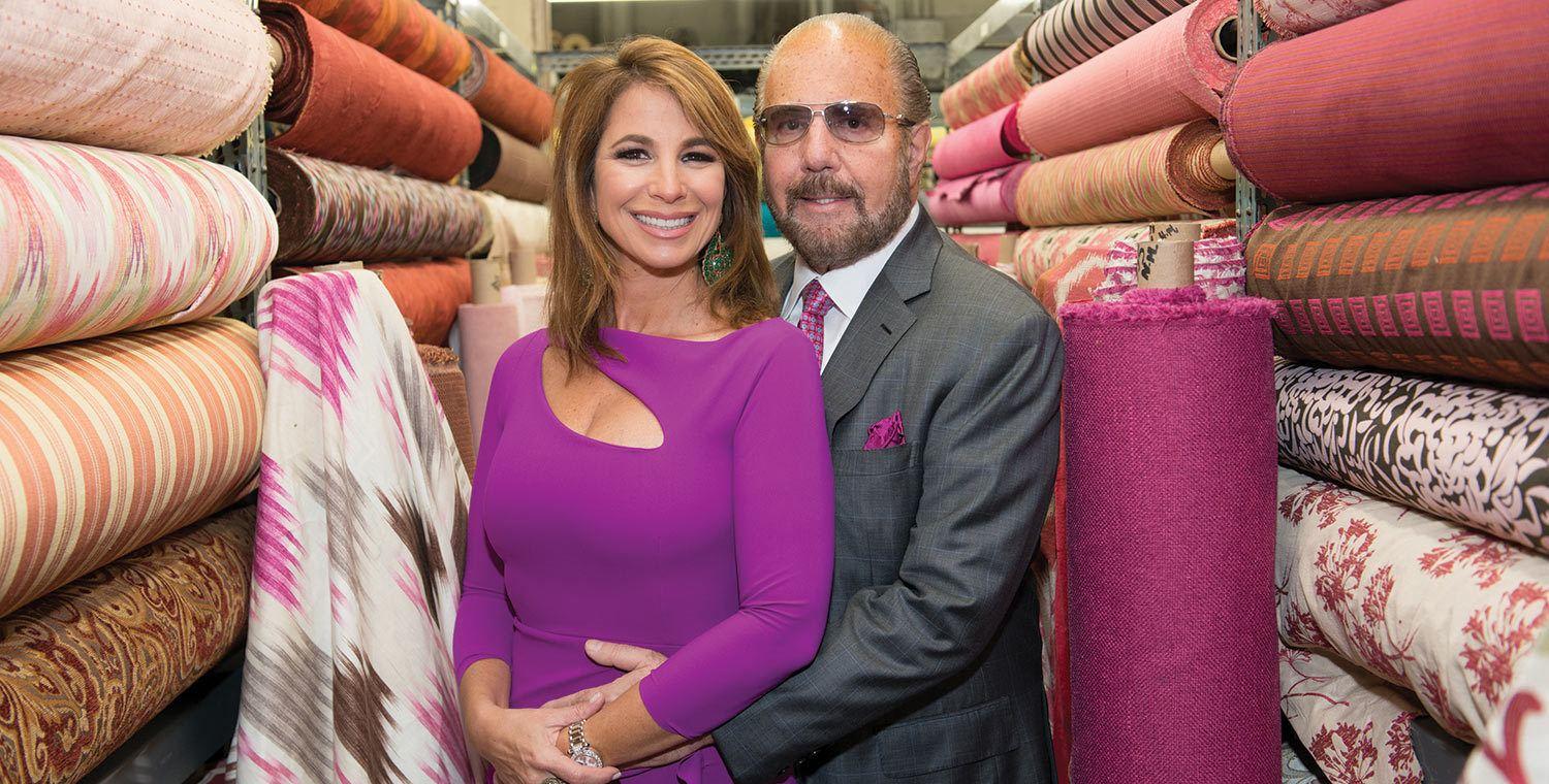 Jill with Bobby at the 2015 Zarin Fabrics holiday party