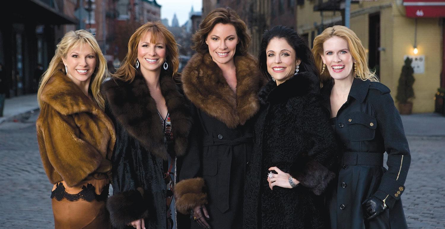 Just before RHONY became must-see TV, in 2007: (L-R) Ramona Singer, Jill Zarin, Luann de Lesseps, Bethenny Frankel, Alex McCord