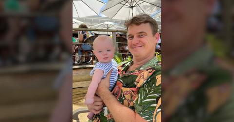 Image of Bud Cauley with his son.