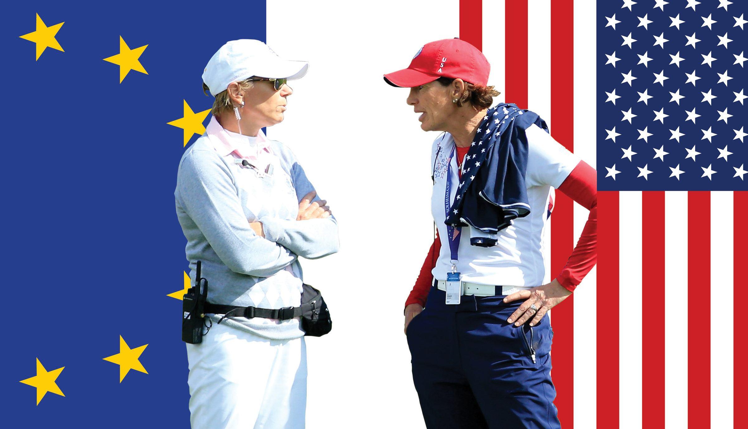 annika sorenstam and juli inkster  x