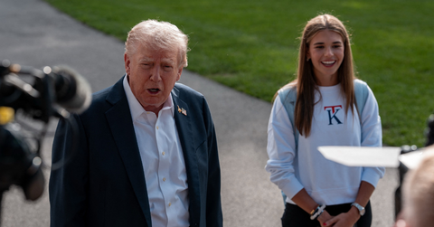 Image of Kai Trump shares an emotional message with her grandfather, Donald Trump.
