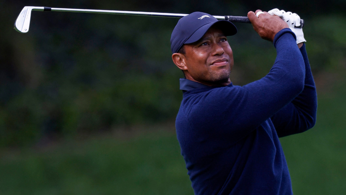 Image of Tiger Woods was seen back in the United States of America.