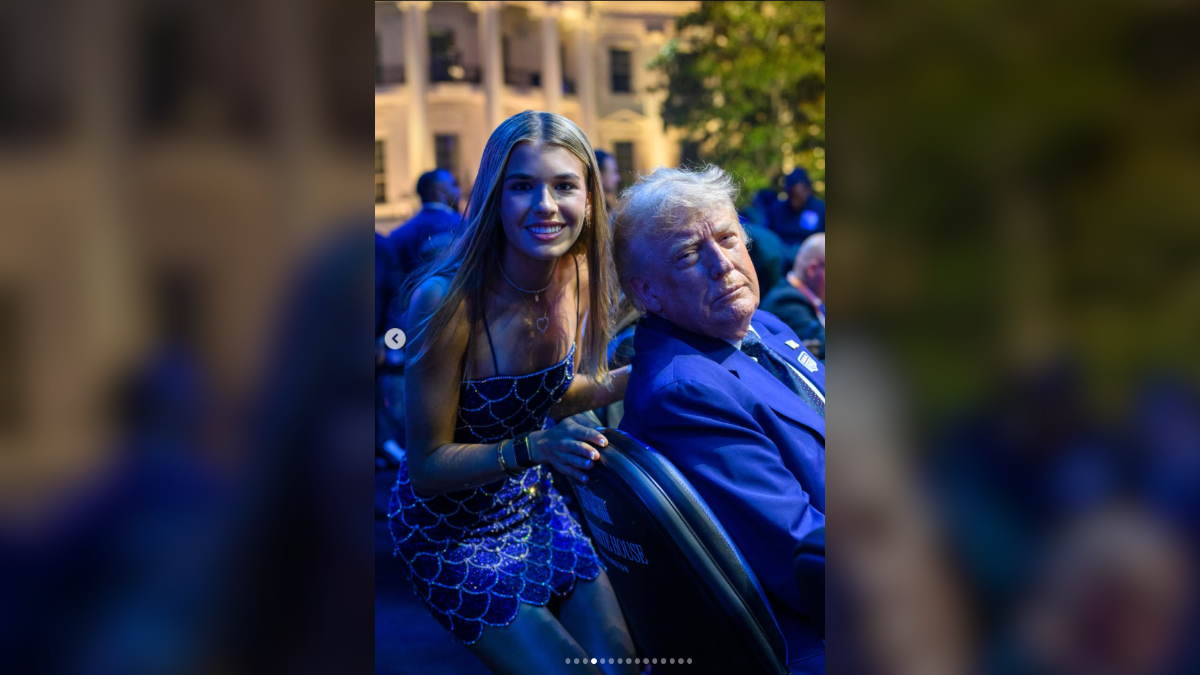 Image of Kai Trump shares a ringside picture with President Donald Trump.