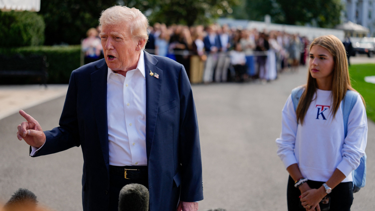 Image of Kai Trump was accused of uploading an edited video of Donald Trump.