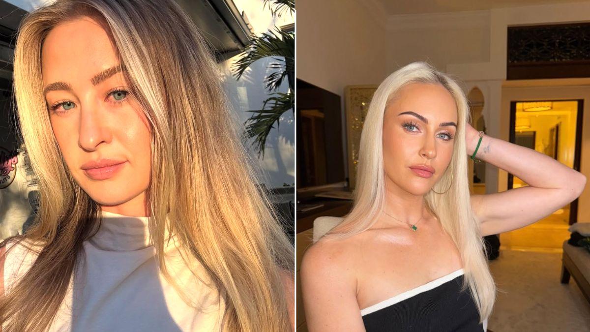 Split photo of Nelly Korda and Charley Hull.