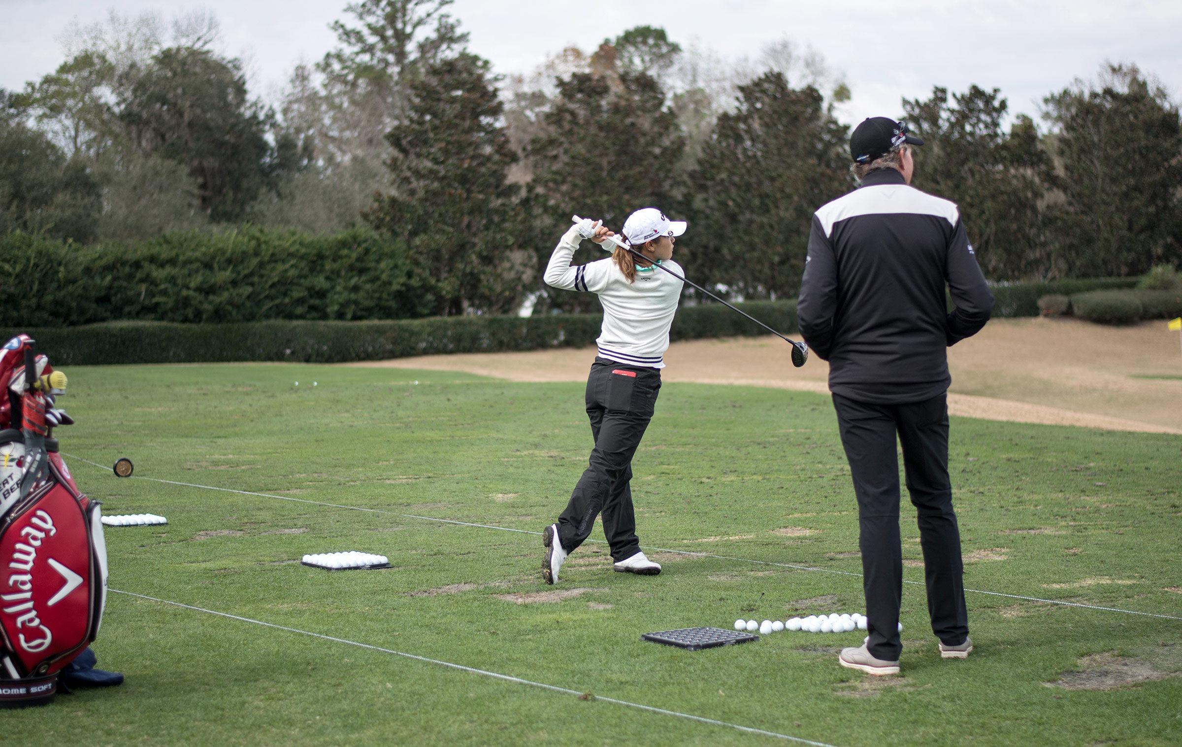 golf lesson  x