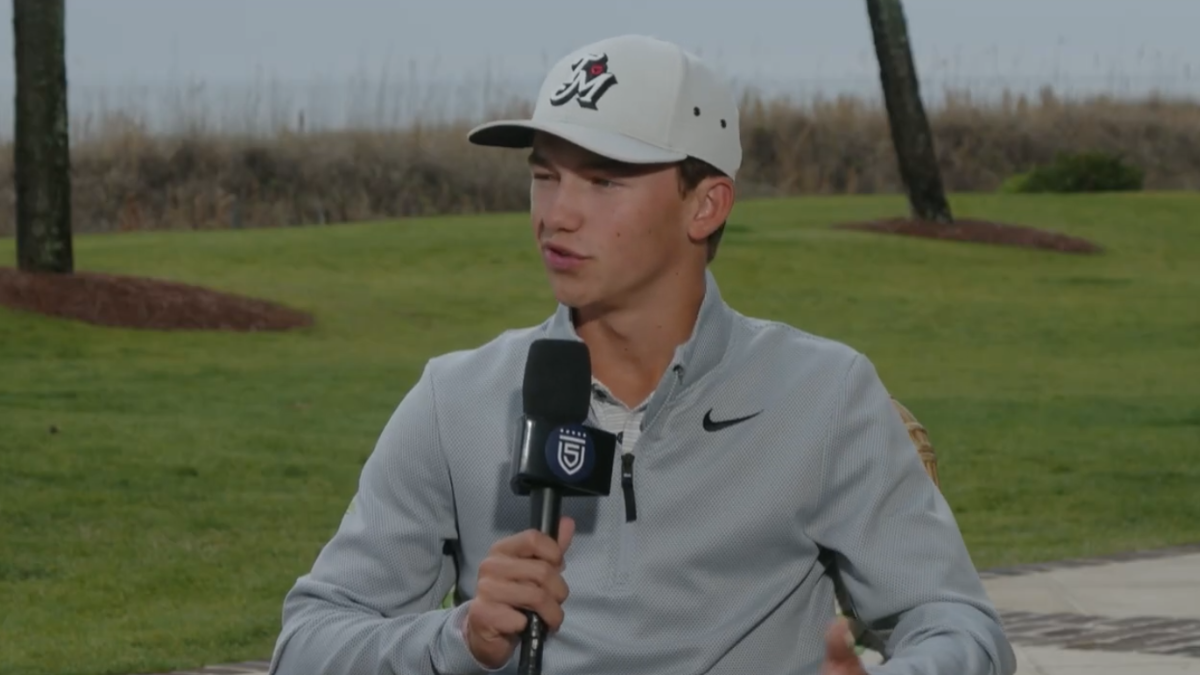 Image of Miles Russell is the youngest golfer in the 2026 U.S. Open field.
