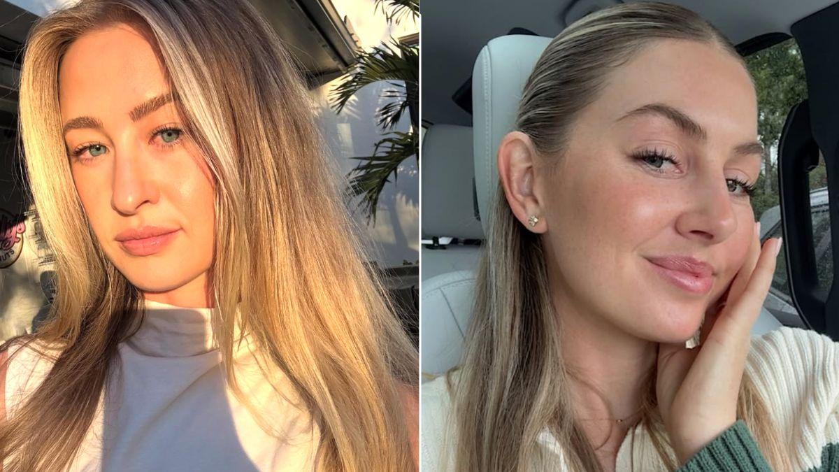 Split photo of Nelly Korda and Olivia Cowan.