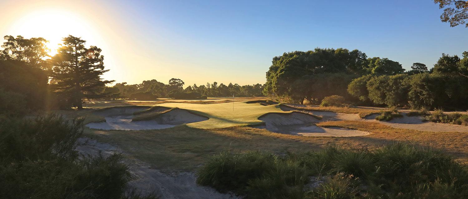 The 10th hole at Kingston Heath